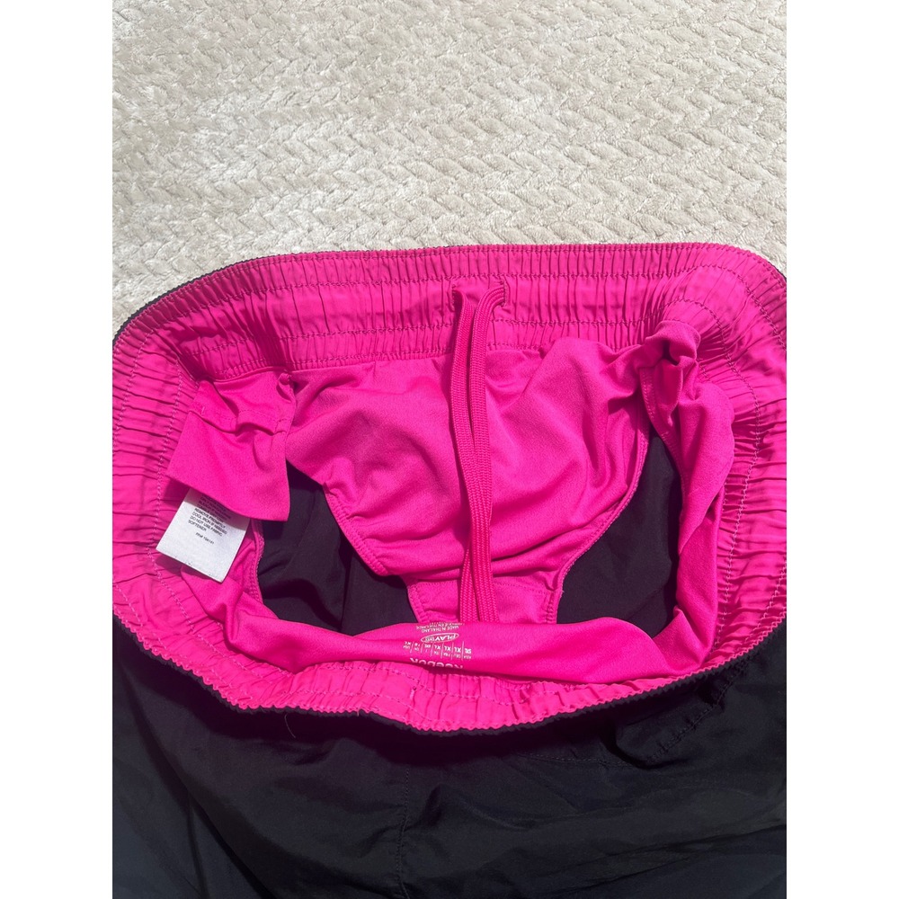 Reebok PlayDry Running Shorts Womens XL Black Pink Perforated Athletic Gym - Picture 6 of 9